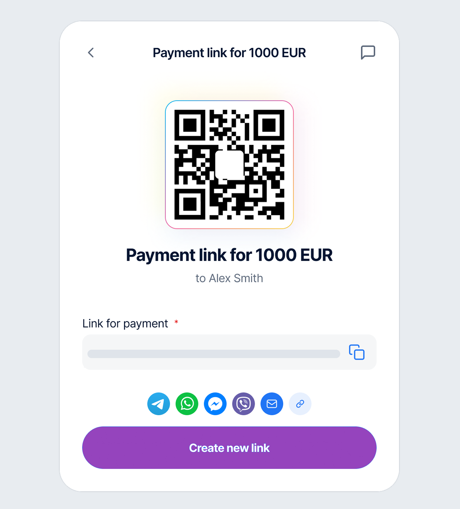 Create Link Interface